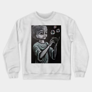 P'nti Boy with Bubbles Crewneck Sweatshirt